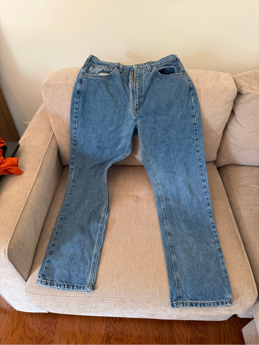 Carhartt Men's Blue Denim Jeans